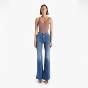 MOTHER Blue Flared Jeans